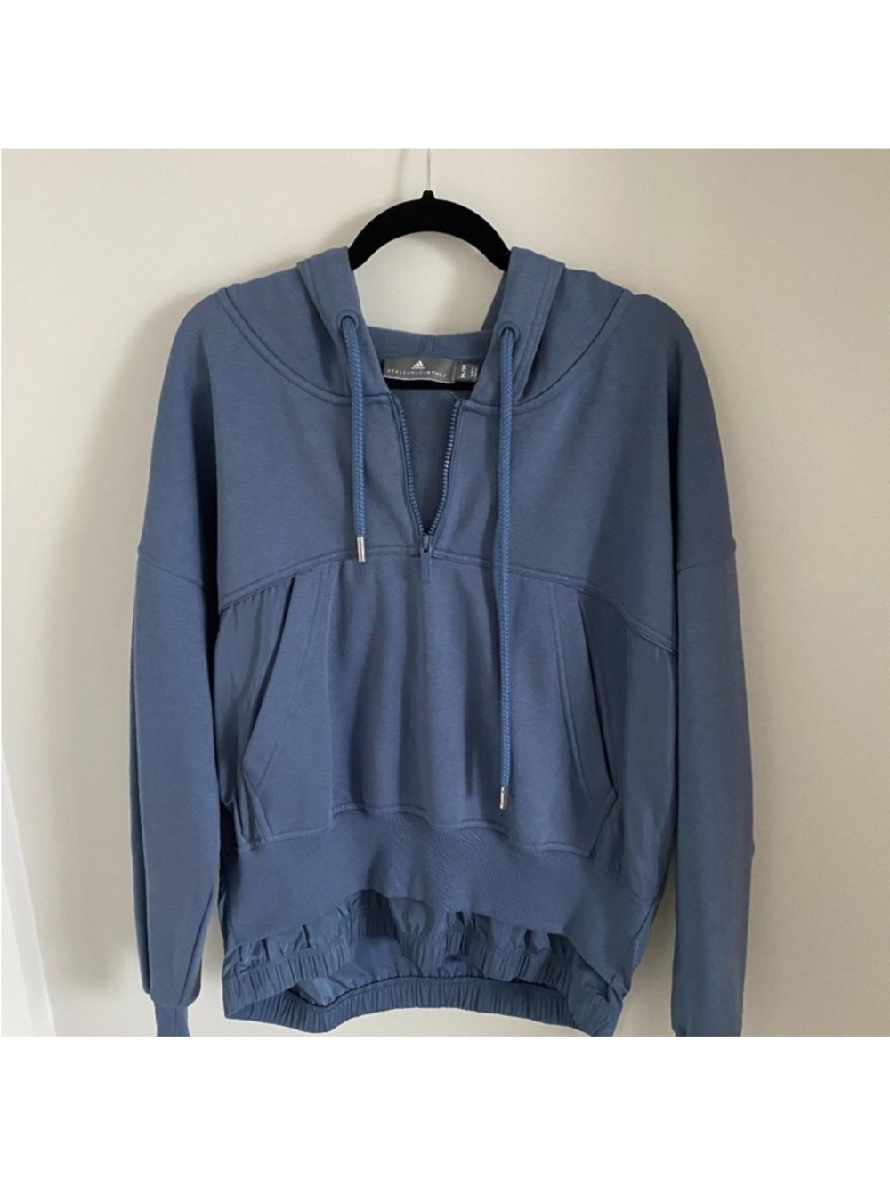 adidas Women's Dusty Blue Half-Zip Pullover Hoodie